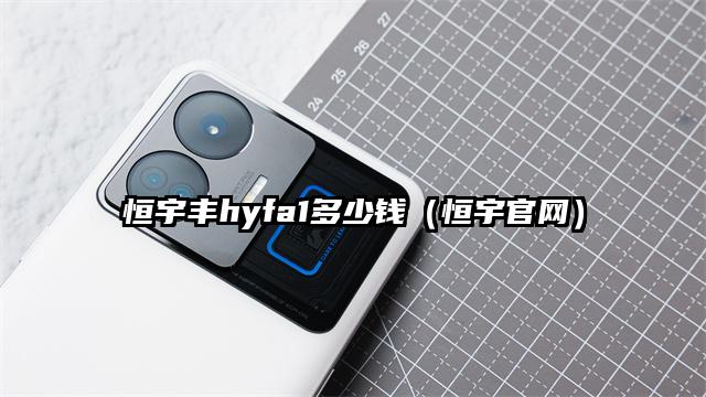 恒宇丰hyfa1多少钱（恒宇官网）