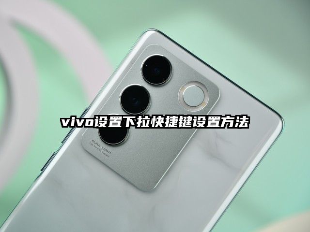 vivo设置下拉快捷键设置方法