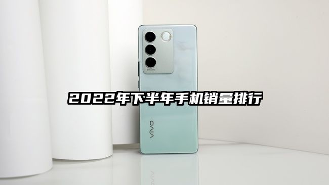 2022年下半年手机销量排行