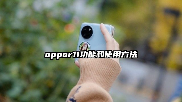 oppor11功能和使用方法